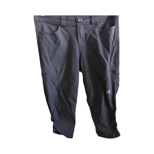 Eddie Bauer First Ascent Größe 6 schwarz Activewear Hose Kordelzug Bündchen Beintasche - Bild 1 von 9