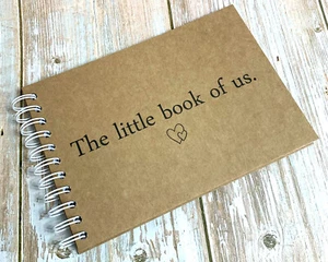 The Little Book of Us, Scrapbook Photo Album, Couples, White Card Pages, 200GSM - Picture 1 of 7