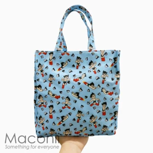 Astro Boy Lunch Bag - Zipper Hand Canvas Cartoon Anime Japan Atom Tetzuka Robot - Picture 1 of 3