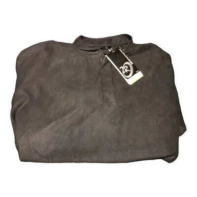 NEW Men's Zero Restriction Black Suede 1/4 Zip Golf Pullover 3XL Performance! - Image 1 of 4