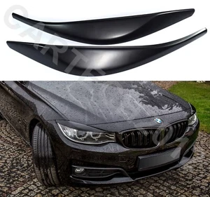 Fits BMW F34 GT Pre Lift Headlights Eyebrows Eyelids ABS PLASTIC - Picture 1 of 4