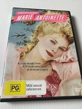 Marie Antoinette Movie Dvd 2006 Kirsten Dunst Region 4 Free Post Aus Wide