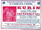 Kurin Abführmittel Scheuble & Hochstetter Labor Arnau Wiener Annonce 1909
