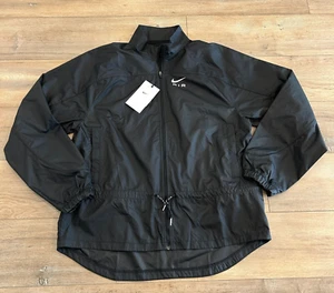 NWT Nike Air Full Zip Lightweight Jacket Women's XS Black Sweat Running FLAW - Picture 1 of 17