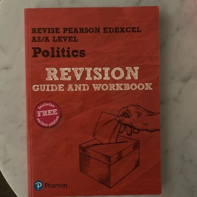 Politics Revision Guide and Workbook Revise Pearson Edexcel AS/A Level - Image 1 of 2