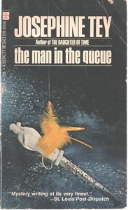 The Man In The Queue 1971 PB Josephine Tey Berkley Medallion 5th Print - Picture 1 of 1