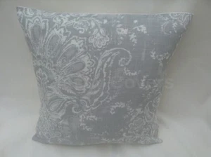 Lovely Laura Ashley Designer Cushion Cover MADDOX SILVER Fabric Various Sizes - Picture 1 of 2