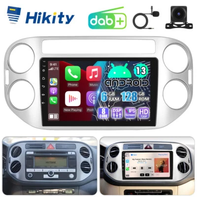 DAB+ 8Core 6+128GB CarPlay Android15 Radio Für VW Tiguan 5N, Golf Plus Navi WIFI - Bild 1 von 4