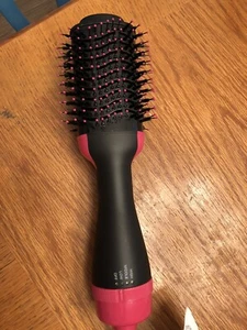 Hot Tools Volumizer Hair Dryer Brush – 3 Heat Settings, Black & Pink, No Box - Picture 1 of 5