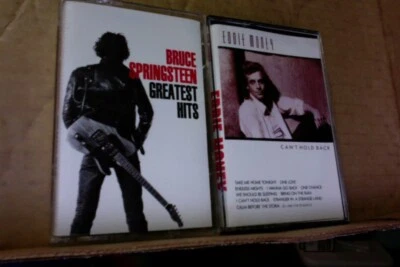 2 EX Cassette Tape Bruce Springsteen greatest Hits Eddie Money Can't hold back - Image 1 of 4