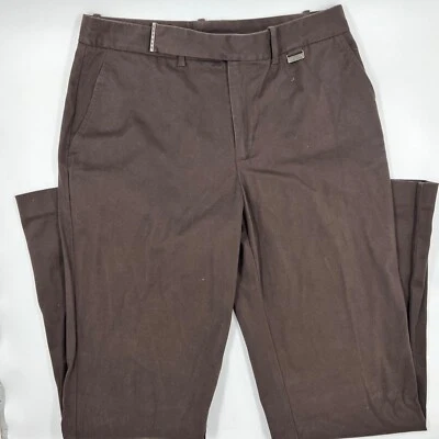 Lauren Ralph Lauren Womens Dress Pants Size 10 Brown Cotton Stretch Bootcut - Image 1 of 4