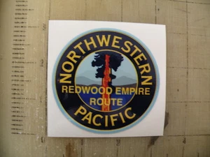 "Calcomanía de pegatina vintage Railroad Northwestern Pacific de 3" - Imagen 1 de 1