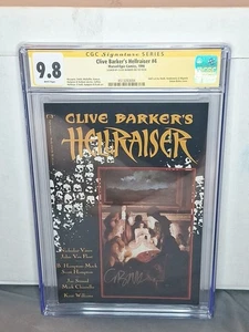 SIGNED BY CLIVE BARKER HELLRAISER #4 1990 CGC 9.8 - Picture 1 of 2