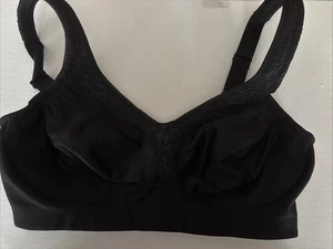 Glamorise Damen Gr.34D MagicLift BH ohne Bügel Schwarz 1007 - Bild 1 von 5