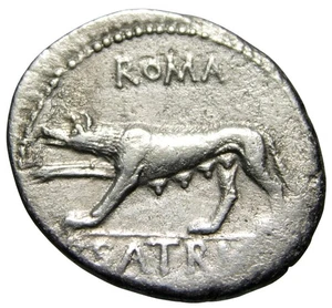 República Romana P. Satrienus AR Denario (77 aC), Gens Satriena - Imagen 1 de 6