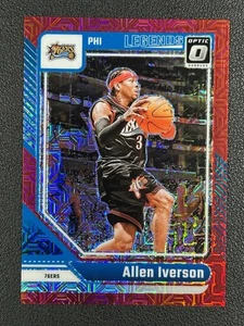 2024 Panini Donruss Optic Legends Allen Iverson Red Mojo 82/88 76ers#Z - Picture 1 of 2
