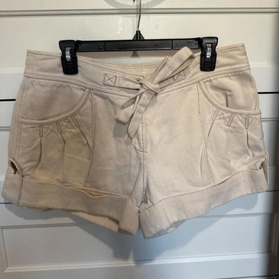 Pantalones cortos para mujer Diane von Furstenberg crema y tostado Foto 1 de 2