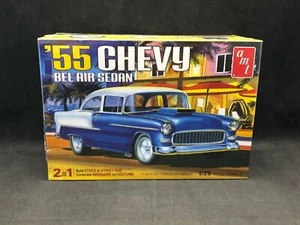 AMT '55 Chevy Bel Air Sedan 1:25 Scale Plastic Model Kit 1119 Factory Sealed Box - Picture 1 of 6