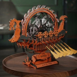 ROBOTIME 3D Puzzle in Legno Viking Dragon Ship Modellino Meccanico-Costruzione Giocattolo - Foto 1 di 10