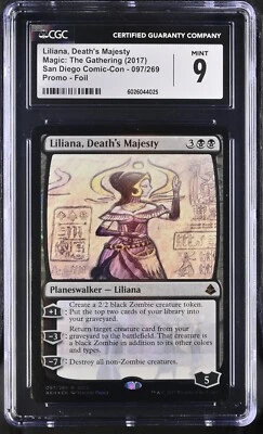MTG Liliana, Death's Majesty - SDCC 2017 Promo Foil - CGC Mint 9 - Image 1 of 2