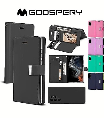 For Samsung Galaxy S25 S24 S23 S22 S21 S20 Plus Ultra FE Flip Card Leather Cover - image 1 of 4