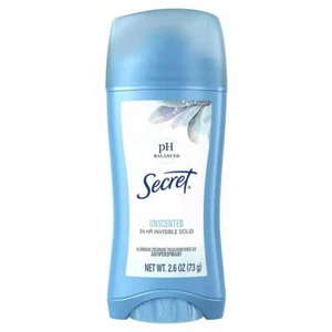 Secret Antiperspirant Deodorant 24HR Invisible Solid Unscented 2.6oz 12PK *02/24 - Picture 1 of 3