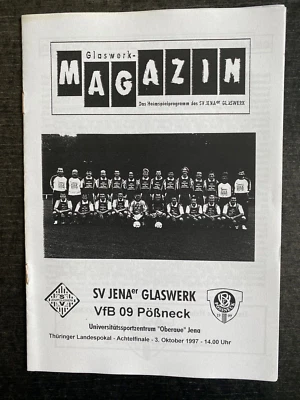 Landespokal Thüringen 97/98 SV Jenaer Glaswerk - VfB 09 Pößneck, 03.10.1997 - Bild 1 von 3
