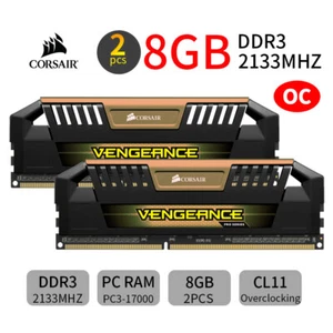 Corsair VENGEANCE Pro 16GB 2x 8GB DDR3 OC 2133MHz PC3-17000 Memory SDRAM Gold UK - Picture 1 of 5