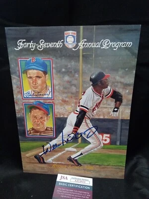 Bobby Doerr Willie McCovey Signed Forty-Seventh Hall Of Fame Program JSA - 1 # - Image 1 of 2