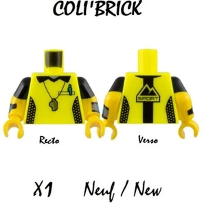 Lego 973pb4968 - 1x Torse Corps Minifig Torso Body Neon Yellow Sport - Neuf - Imagen 1 de 1