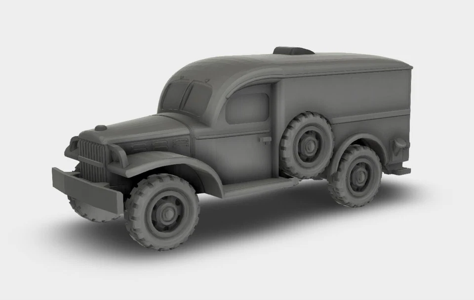 MODELLDEPOT.DE Dodge WC-54 Ambulance Sanitätswagen WW2 Bausatz 3D Druck 1:87-1:24