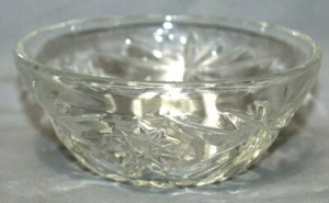 CRYSTAL LEAD GLASS BOWL Beautiful Sharp Designs 5" Wide 2.5" Tall Home Decor - Imagen 1 de 4