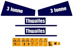 THWAITES 3 TONNE DUMPER DECALS - Picture 1 of 1