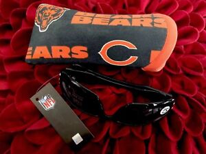 NWT -NFL Chicago Bears Licensed Logo Sunglasses NEW With Case