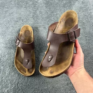 Birkenstock Sandalen Gizeh Braun Größe UK 10,5 EU 44 Preppy Outdoor Strand - Bild 1 von 13