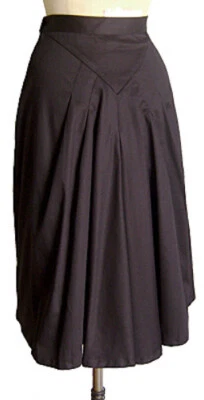 FALDA TRASERA FAN TRASHY DIVA algodón negro clásico vintage retro años 40 talla XS 2 Foto 1 de 4