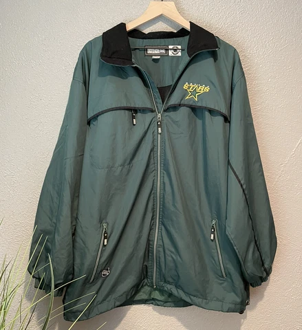Dallas Stars CCM Windbreaker Jacket Mens Large Full Zip NHL Hockey Cover