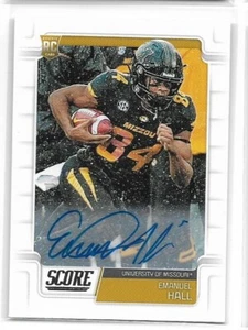 Emanuel Hall 2019 Score Auto Rookie CHICAGO BEARS - Foto 1 di 1