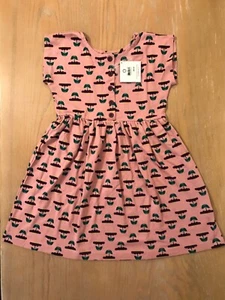 New! Hanna Andersson Printed Day Play Dress Long Sleeve Pink Size 130 (US 8) - Picture 1 of 5