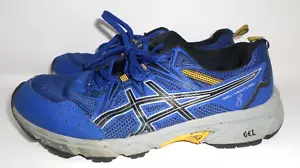 Asics Gel Venture 8 Shoes Blue w/ Yellow Black Accents US 9 Extra Wide 1011A826 - Picture 1 of 10