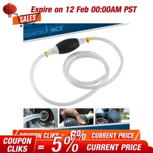 Fit Gas Gasoline Petrol Siphon Hand Pump Portable Manual Car Fuel Transfer Pump! - Picture 1 of 12