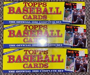 1986 Topps Baseball Factory Sealed Complete Original Card Set MLB