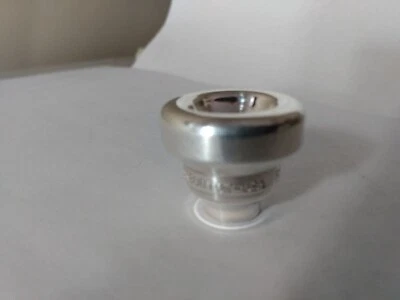 WARBURTON "BV" SCREW On Silverplated Trumpet Mouthpiece Top - Image 1 of 4