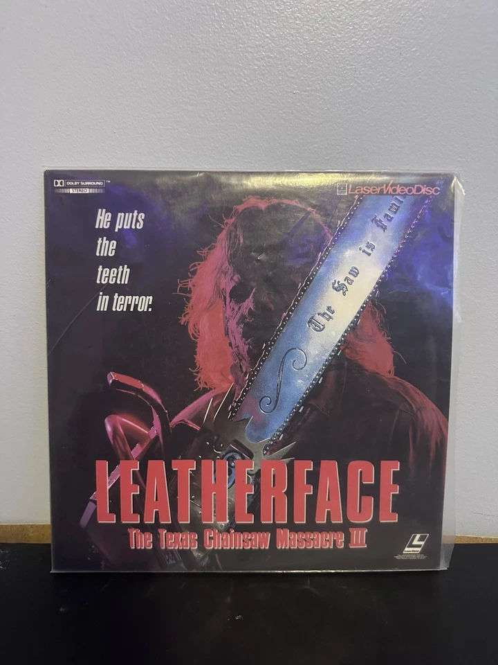 Leather Face The Texas Chainsaw Massacre III Laser Disc — 第 1/2 张图片
