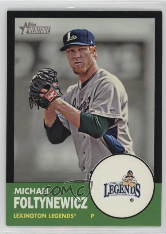 2012 Heritage Minor League Edition Black Border /96 Mike Foltynewicz Michael #64 - Image 1 of 2