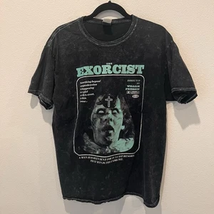Colortone The Exorcist Movie Tshirt Sz L Grunge Goth Dark Horror Vtg Skater - Picture 1 of 7