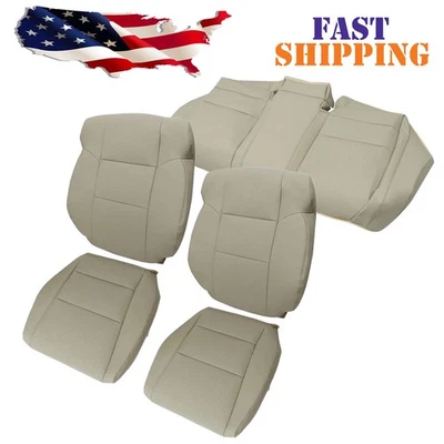 Front Bottom / Top / Rear Bottom Leather Seat Cover For 2009-2014 Acura TSX Tan Foto 1 de 4