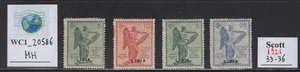 WC1_20586. ITALIAN COLONIES:LIBIA. 1921 VICTORY set. Sc. 33-36. MH - Picture 1 of 1