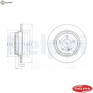 2x BRAKE DISC BG4298C FOR MERCEDES-BENZ OM 651.961 2.1L 4cyl S-CLASS 3.0L 6cyl - Picture 1 of 9
