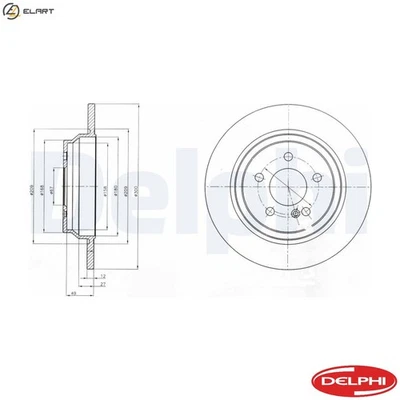 2x BRAKE DISC BG4298C FOR MERCEDES-BENZ OM 651.961 2.1L 4cyl S-CLASS 3.0L 6cyl - Image 1 of 4